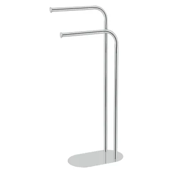 Suport pentru prosoape argintiu lucios din otel inoxidabil Levante - Wenko imagine