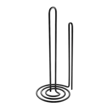 Suport pentru prosoape de bucatarie Metaltex My Roll Lava, negru imagine