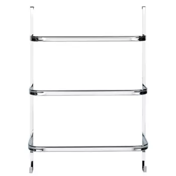 Suport pentru prosoape Wenko Towel Holder Chrome, 21 x 54 cm, argintiu imagine