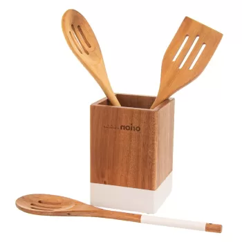 Suport pentru ustensile de bucatarie din lemn Whiteline - Orion imagine