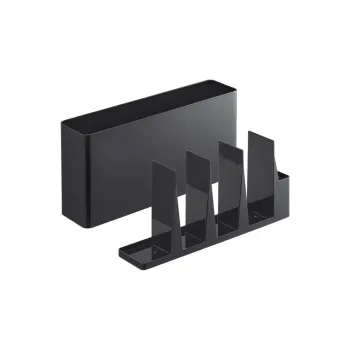 Suport pentru ustensile de bucatarie din metal Tower - YAMAZAKI imagine