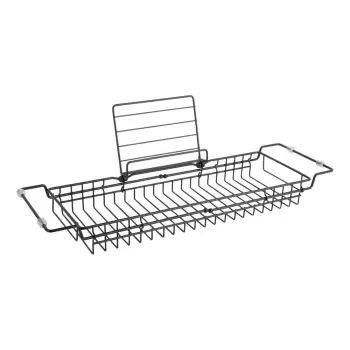 Suport reglabil din metal pentru cada PT LIVING Tub, 61 - 86 cm, negru imagine