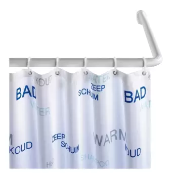 Suport universal pe colt pentru perdea dus Wenko, o 2 cm, alb imagine