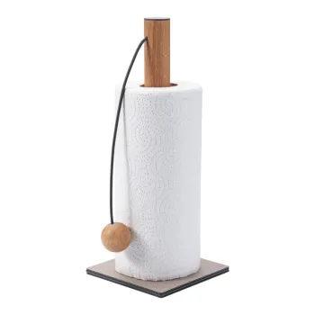 Suport vertical pentru prosoape de bucatarie din hartie gri o 13 cm Bull - LIND DNA imagine