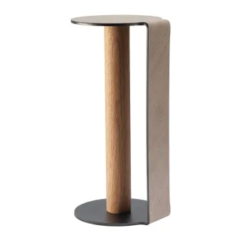 Suport vertical pentru prosoape de bucatarie din hartie gri o 13 cm Bull XL - LIND DNA imagine