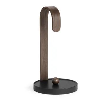 Suport vertical pentru prosoape de bucatarie din hartie negru din lemn o 17 cm Bellwood - Umbra imagine