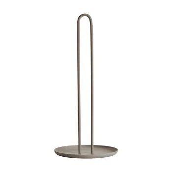 Suport vertical pentru prosoape de bucatarie din hartie taupe din otel o 14,5 cm Singles - Zone imagine