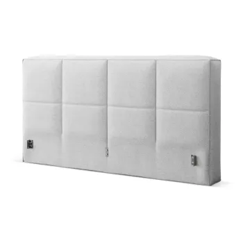 Tablie de pat gri deschis tapitata 150,5x100 cm Darren - Micadoni imagine