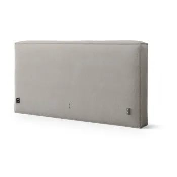 Tablie de pat gri deschis tapitata 249x100 cm Olivia - Micadoni imagine