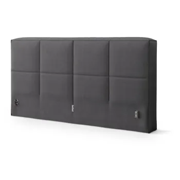 Tablie de pat gri inchis tapitata 150,5x100 cm Darren - Micadoni imagine