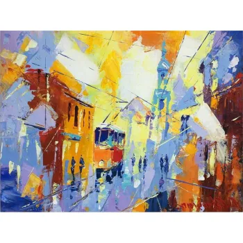 Tablou 100x70 cm Town - Wallity imagine