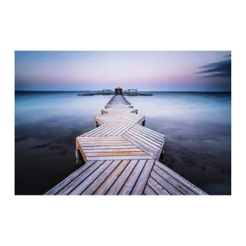 Tablou 113x85 cm Twilight Pier - Styler imagine