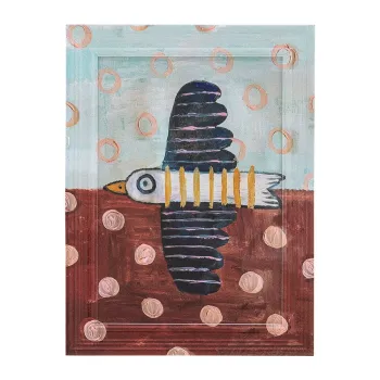 Tablou 22,5x30 cm Brett birdy - Bloomingville imagine