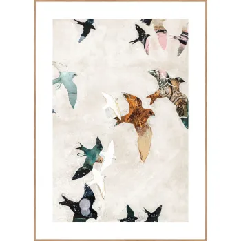 Tablou 30x40 cm Abstract Birds - Malerifabrikken imagine