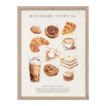 Tablou 30x40 cm Petit Dejeuner - Styler imagine