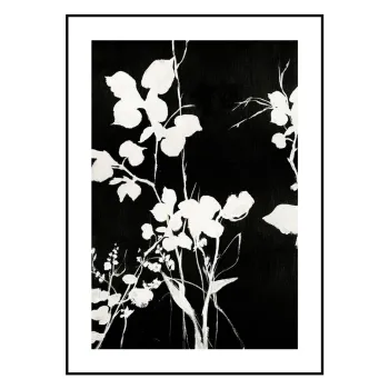 Tablou 30x40 cm Silhouet Leaves - Malerifabrikken imagine