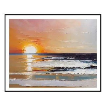 Tablou 40x50 cm Sunset on the Beach - knor imagine