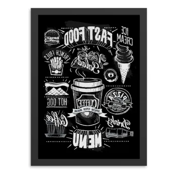 Tablou 55x70 cm Menu - Wallity imagine