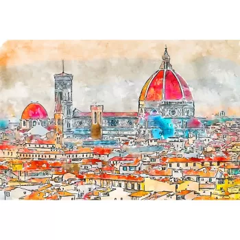 Tablou 60x40 cm Florence - Fedkolor imagine