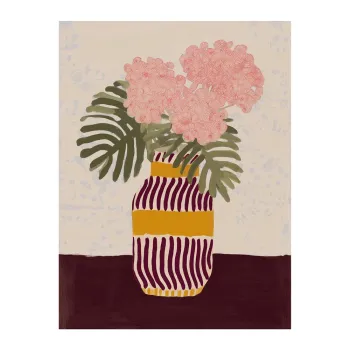 Tablou 60x80 cm Striped Vase - Styler imagine