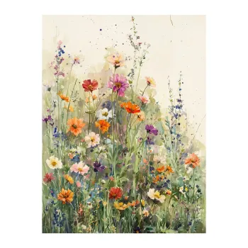 Tablou 60x80 cm Wildflowers - Styler imagine