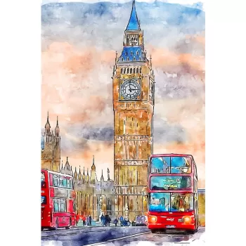 Tablou 60x90 cm London - Fedkolor imagine