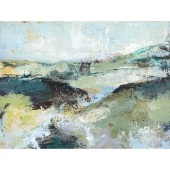 Tablou cu detalii pictate manual 118x90 cm Green Mountain - Malerifabrikken imagine