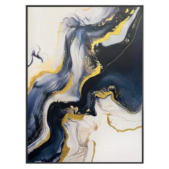 Tablou cu detalii pictate manual 70x100 cm Sky - Styler imagine