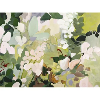 Tablou cu detalii pictate manual 90x118 cm Green Garden - Malerifabrikken imagine