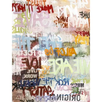 Tablou cu detalii pictate manual 90x118 cm Streetlife - Malerifabrikken imagine