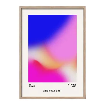 Tablou cu rama imprimat 50x70 cm Love Flow - Styler imagine