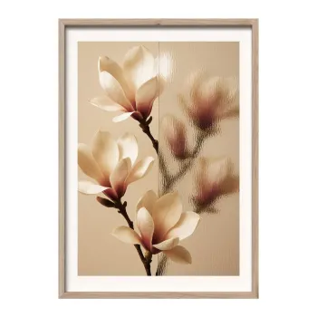 Tablou cu rama imprimat 50x70 cm Soft Magnolia - Styler imagine