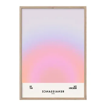 Tablou cu rama imprimat 50x70 cm Soft Nuances - Styler imagine