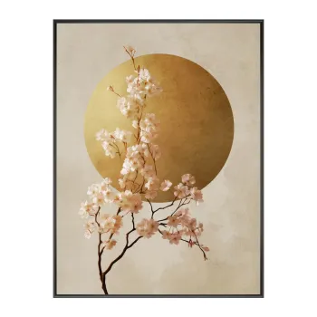 Tablou cu rama imprimat 60x80 cm Cherry Blossoms - Styler imagine