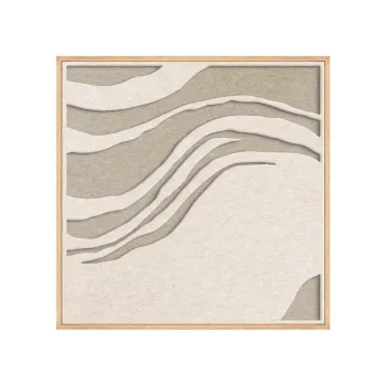 Tablou cu ramAf/acustic 3D 62x62 cm Sacred Silence 2 aEURMalerifabrikken imagine