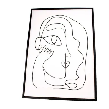 Tablou de perete cu rama Dakls Silhouette, 45 x 60 cm imagine