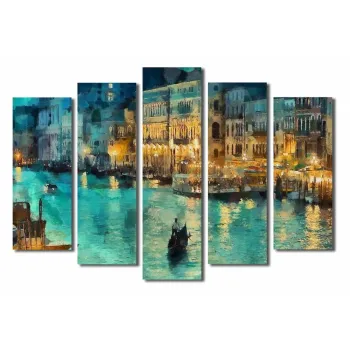 Tablou din 5 piese Venice - Wallity imagine