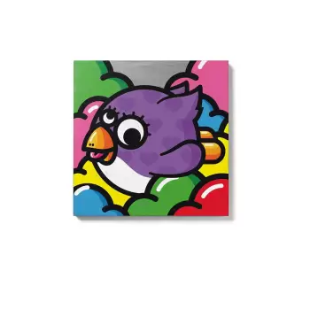 Tablou din beton pentru perete Lyon Beton Volante Violette, 50 x 50 cm imagine