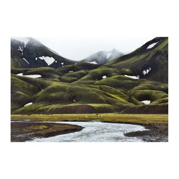 Tablou din sticla 120x80 cm Fjallabak - Styler imagine