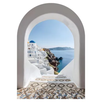 Tablou din sticla 70x100 cm Oia - Styler imagine