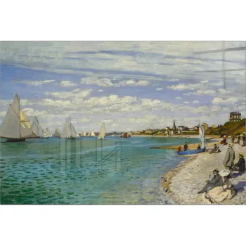 Tablou din sticla 70x50 cm Claude Monet - Wallity imagine