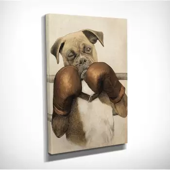 Tablou pe panza Boxer, 30 x 40 cm imagine