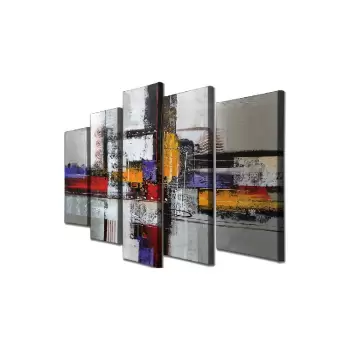 Tablou pe panza din 5 piese Abstract imagine