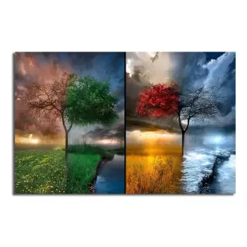 Tablou pe panza Seasons, 70 x 45 cm imagine