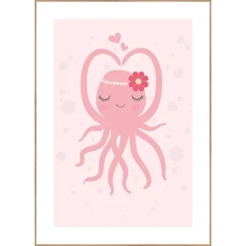 Tablou pentru copii 30x40 cm Oktopus - Malerifabrikken imagine