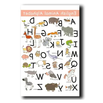Tablou pentru copii 45x70 cm Alphabet - Wallity imagine
