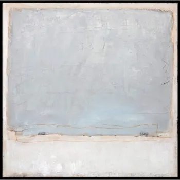 Tablou pictat manual 100x100 cm Blue Inside - Malerifabrikken imagine