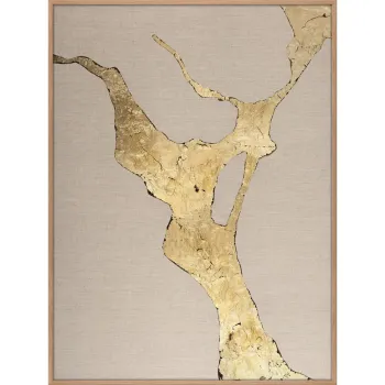 Tablou pictat manual 90x120 cm Wild Horizon Gold - Malerifabrikken imagine