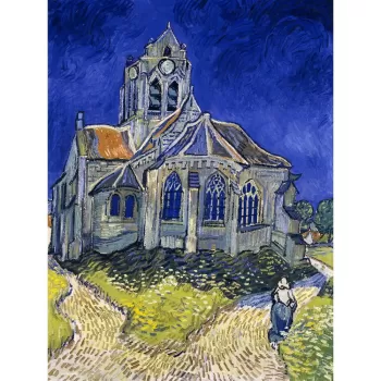 Tablou - reproducere 50x70 cm The Church at Auvers, Vincent van Gogh - Fedkolor imagine