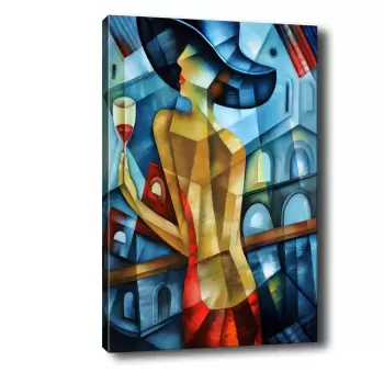 Tablou Tablo Center Cubistic Lady, 50 x 70 cm imagine
